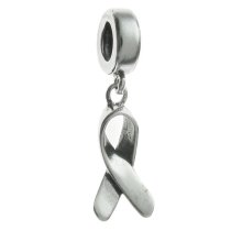 Sterling Silver Breast Cancer Awareness Ribbon Bead Charm Pandora Troll Biagi Chamilia