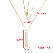 Queenberry Personalized Custom Text Laser Engraving Name Date Initial Steel Ip Gold Bar Dangle Hidden Pendant Chain Necklace Gift F/boyfriend Girlfriend Birthday Anniversary Valentines Day