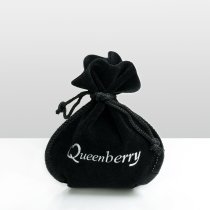 Queenberry Personalize Color Photo Printing Custom Laser Engraving Text Stainless Steel Leather Pendant Keychain Keyrings- Blue