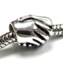 Sterling Silver Friendship Hand Shake Bead Charm Pandora Troll Biagi Chamilia