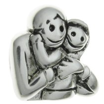Sterling Silver My Baby Forever Love Bead Charm Pandora Troll Biagi Chamilia
