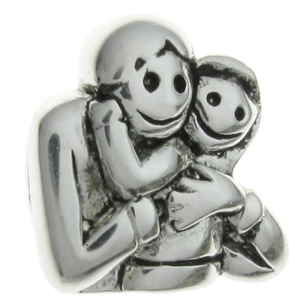 Sterling Silver My Baby Forever Love Bead Charm Pandora Troll Biagi Chamilia