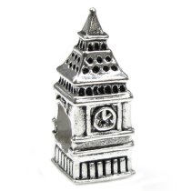 Sterling Silver London BIG BEN CLOCK Bead Charm Pandora Troll Biagi Chamilia