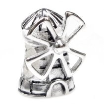 Sterling Silver DUTCH WINDMILL Bead Charm For Pandora Troll Biagi Chamilia