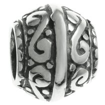 Sterling Silver Flower Bead Charm for Pandora Troll Biagi Chamilia European Jewelry