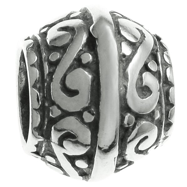 Sterling Silver Flower Bead Charm for Pandora Troll Biagi Chamilia European Jewelry