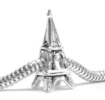925 Sterling Silver France Landmark PARIS EIFFEL TOWER Bead Charm Pandora Troll Biagi Chamilia