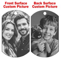 Photo Keychain Custom Picture Keychain Customized Gifts Laser-Engraved/Color Gifts For Boyfriend Wife Hubsand