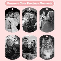Photo Keychain Custom Picture Keychain Customized Gifts Laser-Engraved/Color Gifts For Boyfriend Wife Hubsand