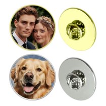Custom Full Color Photo Charm Picture Frame Memorial Pin