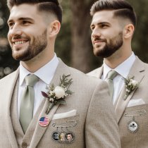 Custom Full Color Photo Charm Picture Frame Memorial Pin