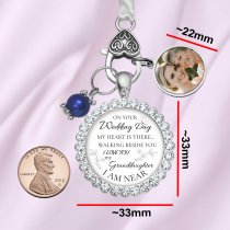 Forever in Your Heart: A Keepsake Photo Charm for Your Wedding Bouquet