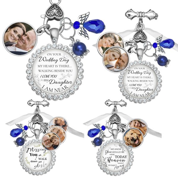 Forever in Your Heart: A Keepsake Photo Charm for Your Wedding Bouquet