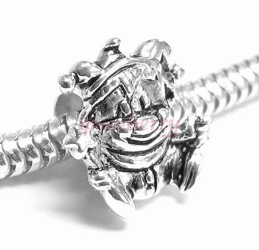 925 Sterling Silver My Baby Cute Clown Charm For Pandora Troll Biagi Chamilia European Jewelery