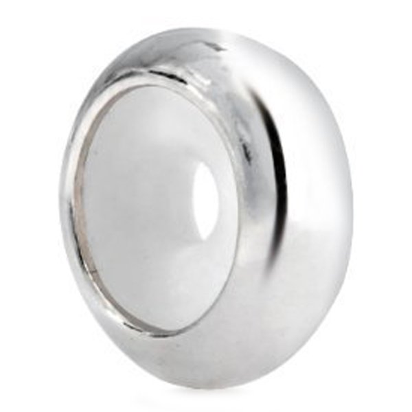 925 Sterling Silver Focal Round Stopper Spacer with Rubber Bead for Pandora