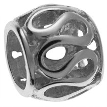 Sterling Silver Lacy Flower Bead Charm for Pandora Troll Biagi Chamilia European Jewelry