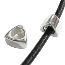 Sterling Silver Triangle Bead Charm for Pandora Troll Biagi Chamilia European Jewelry