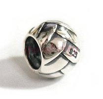Sterling Silver Round Braided Bead Charm for Pandora Troll Biagi Chamilia European Jewelry