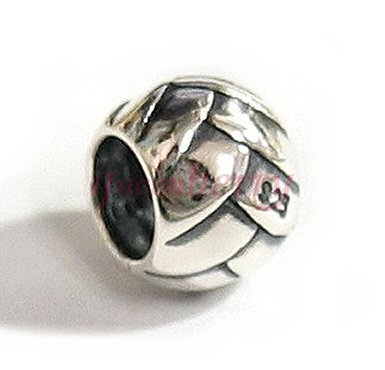Sterling Silver Round Braided Bead Charm for Pandora Troll Biagi Chamilia European Jewelry