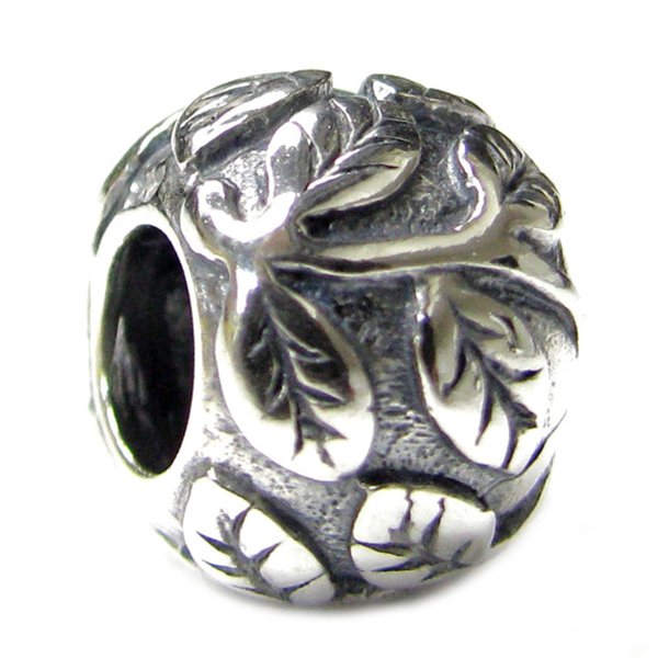 Sterling Silver Leaf Tree life Bead Charm for Pandora Troll Chamilia Biagi European Jewelry