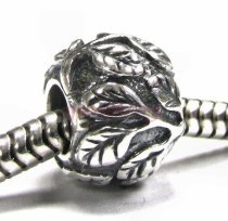 Sterling Silver Leaf Tree life Bead Charm for Pandora Troll Chamilia Biagi European Jewelry