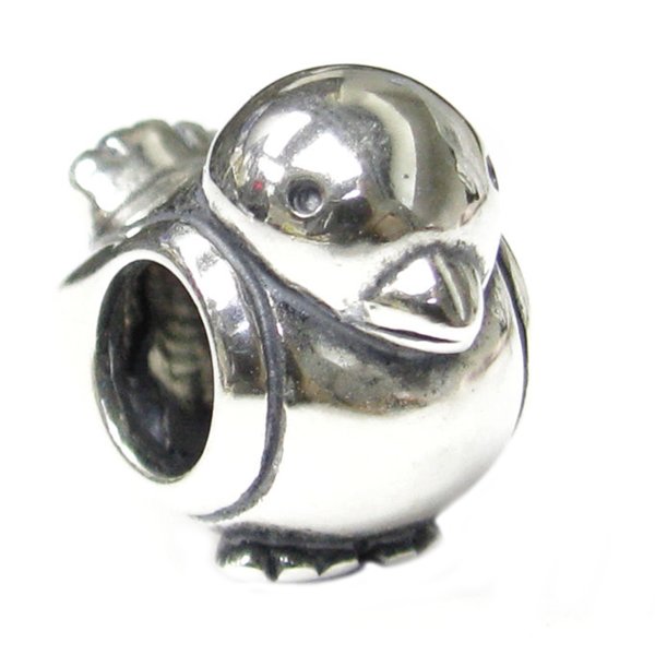 Sterling Silver Lovely Bird Bead Charm for Pandora Troll Chamilia Biagi European Jewelry