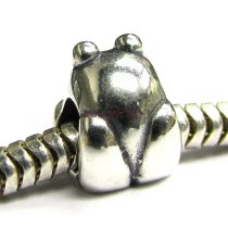 Sterling Silver Frog Toad Bead Charm for Pandora Troll Chamilia Biagi European Jewelry