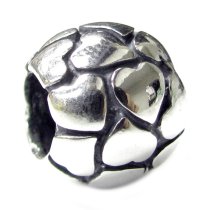 Sterling Silver Lots of Love valentine Heart Bead for Pandora European Story Charm Bracelets Jewelry