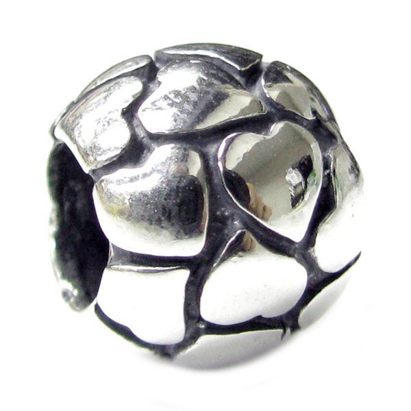 Sterling Silver Lots of Love valentine Heart Bead for Pandora European Story Charm Bracelets Jewelry
