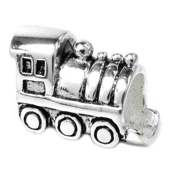 Sterling Silver CUTE TRAIN Engine CAR Bead Charm for Pandora Troll Chamilia Biagi European Jewelry