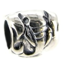 Sterling Silver Elephant Focal Bead Bead Charm for Pandora Troll Chamilia Biagi European Jewelry