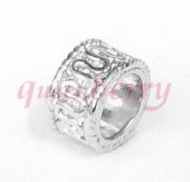 Sterling silver Simplicity Round Focal Bead Charm for Pandora Troll Chamilia Biagi European Jewelry