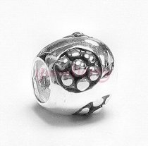 Sterling Silver Daisy flower focal Bead 10mm for PANDORA