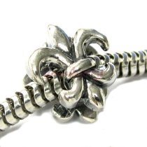 Sterling silver FLEUR-DE-LIS Bead for Pandora Troll European Charm Bracelets