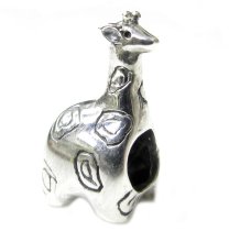 Sterling silver Giraffe Animal Bead for Pandora Troll European Charm Bracelets