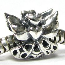 Sterling silver Heart Love Angel Bead for Pandora Troll European Charm Bracelets