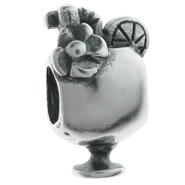 Sterling silver Cocktail Drink Bead for Pandora Troll European Charm Bracelets