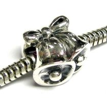 Sterling Silver JINGLE WEDDING BELL Bead for Pandora Troll European Charm Bracelets