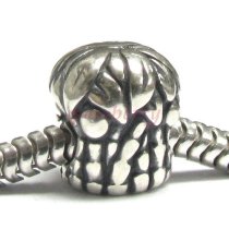 Sterling Silver Coconut Palm Tree Bead for Pandora Troll European Charm Bracelets