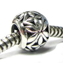 Sterling silver Flower Bead for Pandora Troll European Charm Bracelets