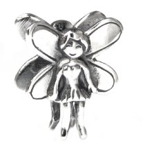 Sterling silver Fairy Pretty Angel Bead f/ Pandora Troll European Charm Bracelets