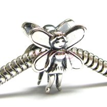 Sterling silver Fairy Pretty Angel Bead f/ Pandora Troll European Charm Bracelets