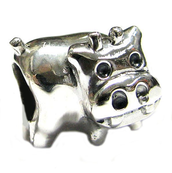 Sterling silver Cute Cow Bead for Pandora Troll European Charm Bracelets