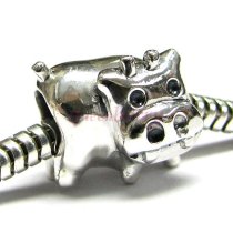 Sterling silver Cute Cow Bead for Pandora Troll European Charm Bracelets