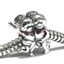 Sterling silver Gemini Zodiac Bead for Pandora Troll European Charm Bracelets